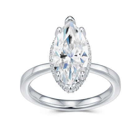 The Aura Marquise Moissanite Ring