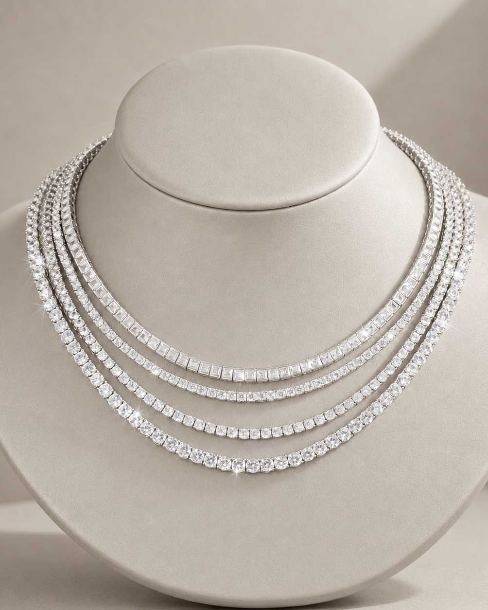 Maëlys Classic CZ Tennis Necklace