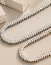 Clara Baguette CZ Tennis Necklace