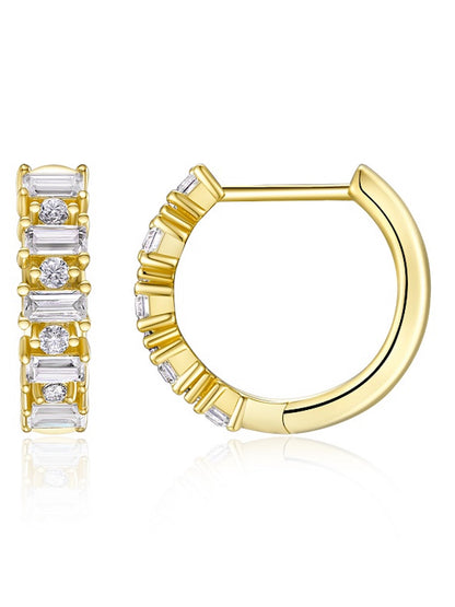 Amélie Huggie Moissanite Earrings