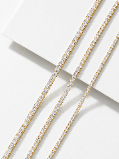 2mm Valérie Moissanite Tennis Necklace