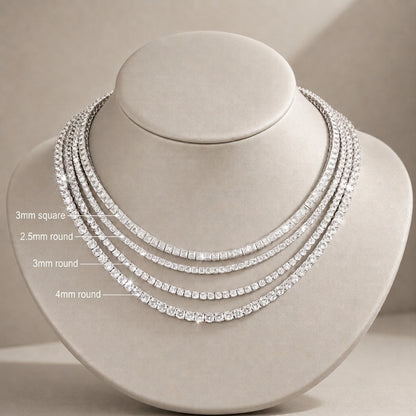 Maëlys Classic CZ Tennis Necklace