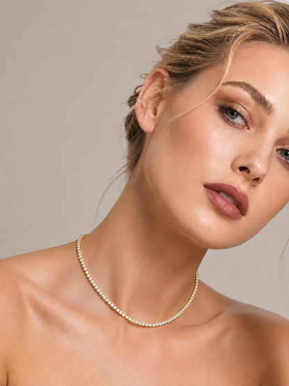 3mm Valérie Moissanite Tennis Necklace
