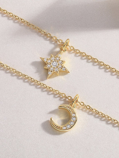 Seraphina Celestial Layered Moissanite Necklace