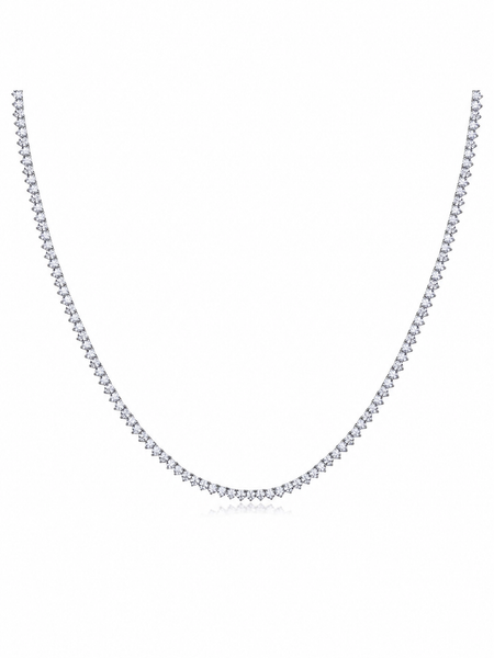 Mathilde Graduated Moissanite Tennis Necklace