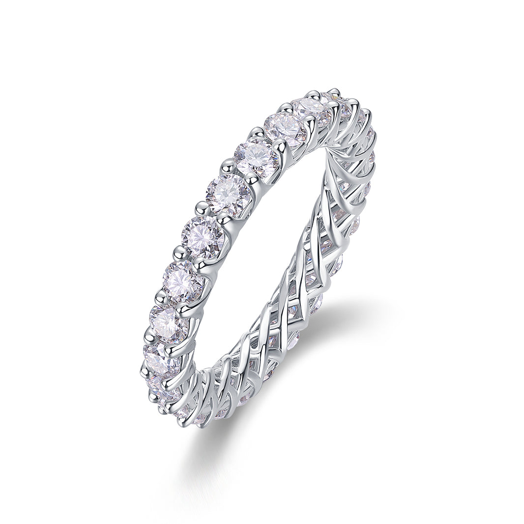 Celeste Eternity Moissanite Ring