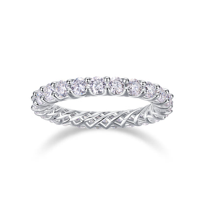 Celeste Eternity Moissanite Ring