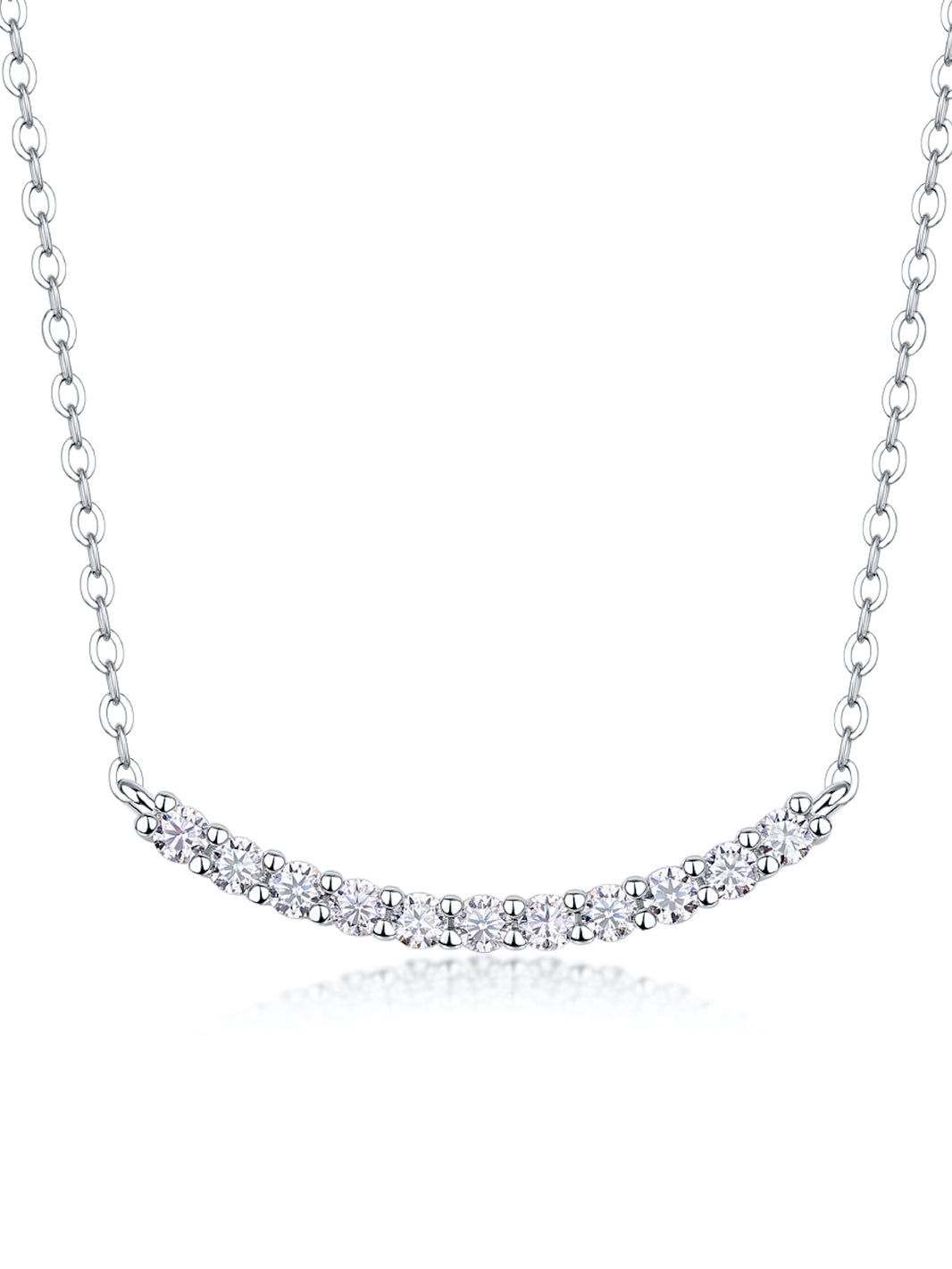 Giselle Curve Moissanite Necklace