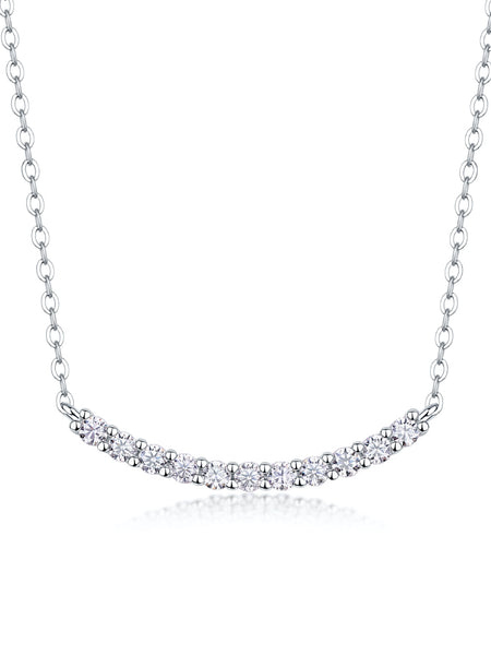 Giselle Curve Moissanite Necklace