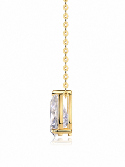 Rosalie Pear Moissanite Pendant Necklace