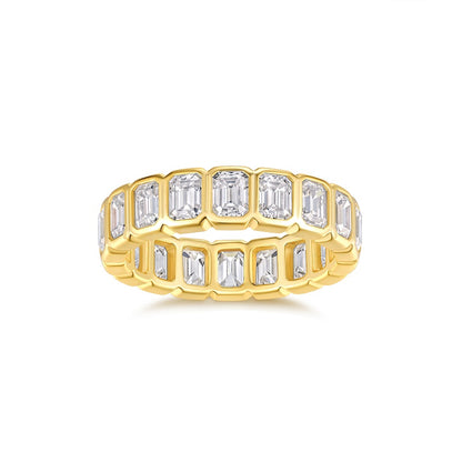 Aurelia Emerald Eternity Moissanite Ring